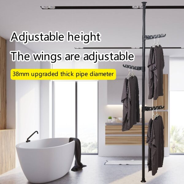 Adjustable Drying Rack Corner Drying Rack Floor Standing Tension Rack - Image 10