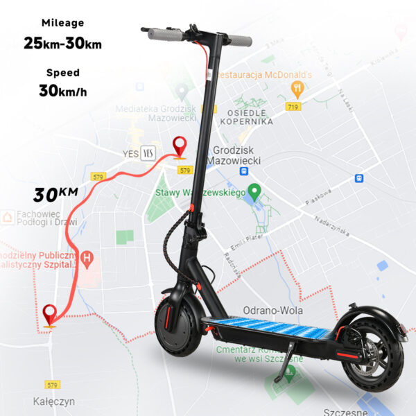 ES-PRO 8.5 Inch Electric Scooter With App Function, With Mobile Phone Holder And Anti-Theft Protection, Foldable E Scooter, 25-30 Km Range Li-ion Battery, Maximum Load 120 Kg - Image 5
