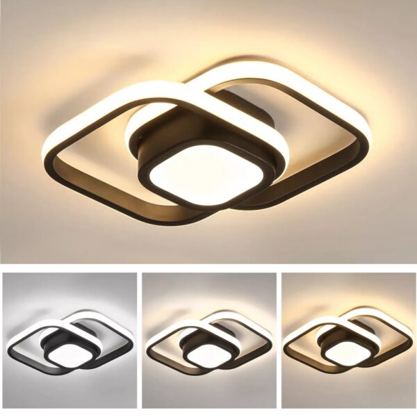 3  Farbige Decken  Lampe Dimmbar LED Deckenleuchte Wohnzimmer Flur Kchen Einga DE - Image 3