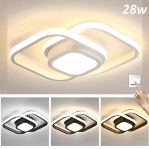 3  Farbige Decken  Lampe Dimmbar LED Deckenleuchte Wohnzimmer Flur Kchen Einga DE