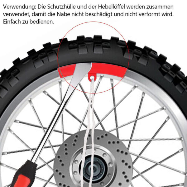 Reifenheber Montierhebel Montiereisen Reifen Montagehebel Set Motorrad Fahrrad - Image 4