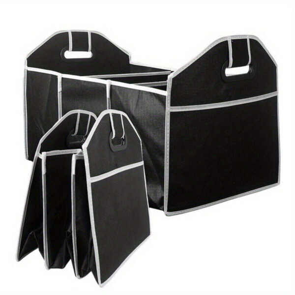 Car Multi-Pocket Trunk Organizer Large Capacity Folding Storage Bag Trunk Stowing And Tidying Trunk Organizer Car Accessories - Image 5