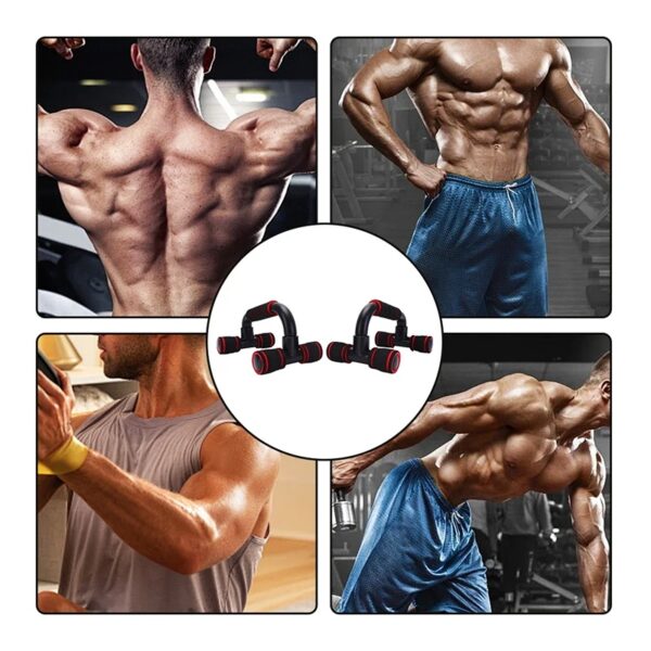 U-shaped Push-up Rack Fitness Equipment Hand Sponge Grip Muscle Training Push Up Bar Chest Home Gym Body Building - Image 2