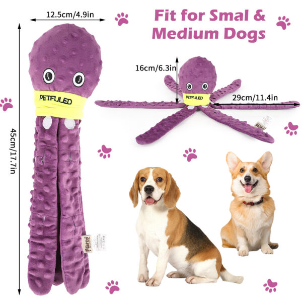 Dog Snuffle Toy Dog Plush Octopus Toys, Dog Puzzle Games Interactive Puppy Toys Chew Toys Slow Feeding Games - Image 3