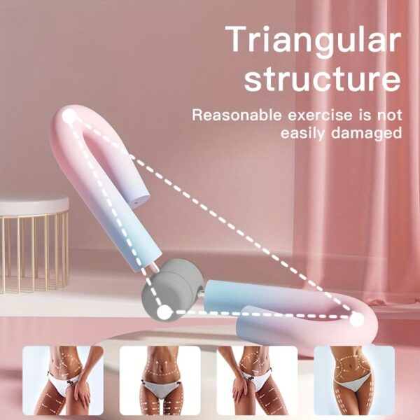 Thigh Master Muscle Fitness Exercise Equipment, Arm Leg Exerciser Pelvic Hip Trainer Inner Thigh Toner For Women Home Gym Yoga Workout Training - Image 3