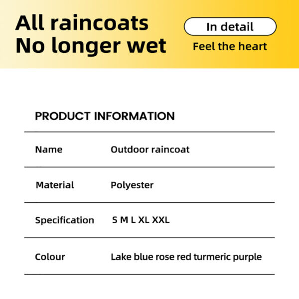 Dog Raincoat With Reflective, Waterproof Dog Rain Jacket With Hood, Leash Hole, Reflective Strap For Small Medium Dogs, Lightweight Puppy Clothes - Image 6