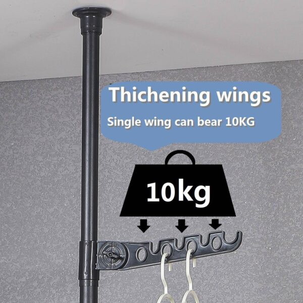 Adjustable Drying Rack Corner Drying Rack Floor Standing Tension Rack - Image 2