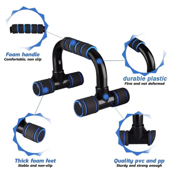 U-shaped Push-up Rack Fitness Equipment Hand Sponge Grip Muscle Training Push Up Bar Chest Home Gym Body Building - Image 5