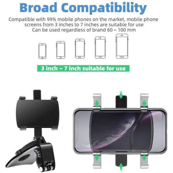 Mobile Phone Holder Car Dashboard Universal Car Cell Phone Smartphone Holder 360 - Image 5