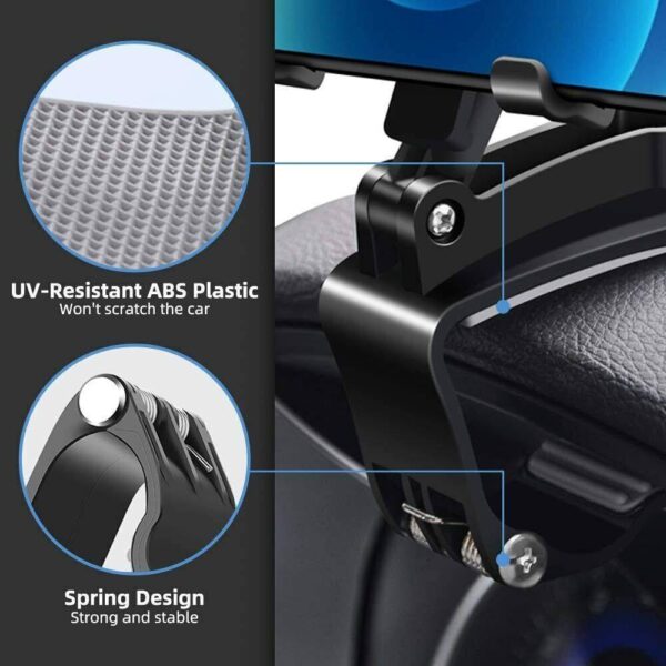 Mobile Phone Holder Car Dashboard Universal Car Cell Phone Smartphone Holder 360 - Image 6